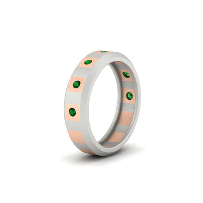 Bezel Round Mens Wedding Ring Fascinating Diamonds