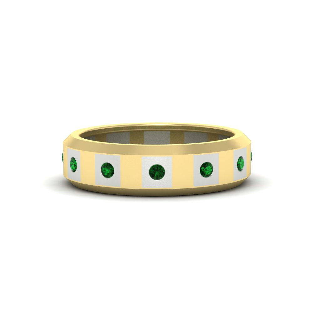 Bezel Round Mens Wedding Ring Fascinating Diamonds
