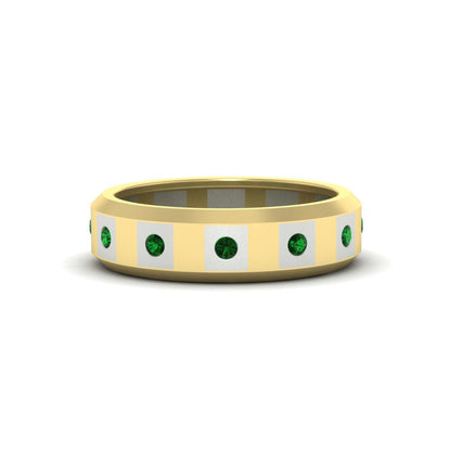 Bezel Round Mens Wedding Ring Fascinating Diamonds