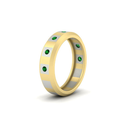 Bezel Round Mens Wedding Ring Fascinating Diamonds
