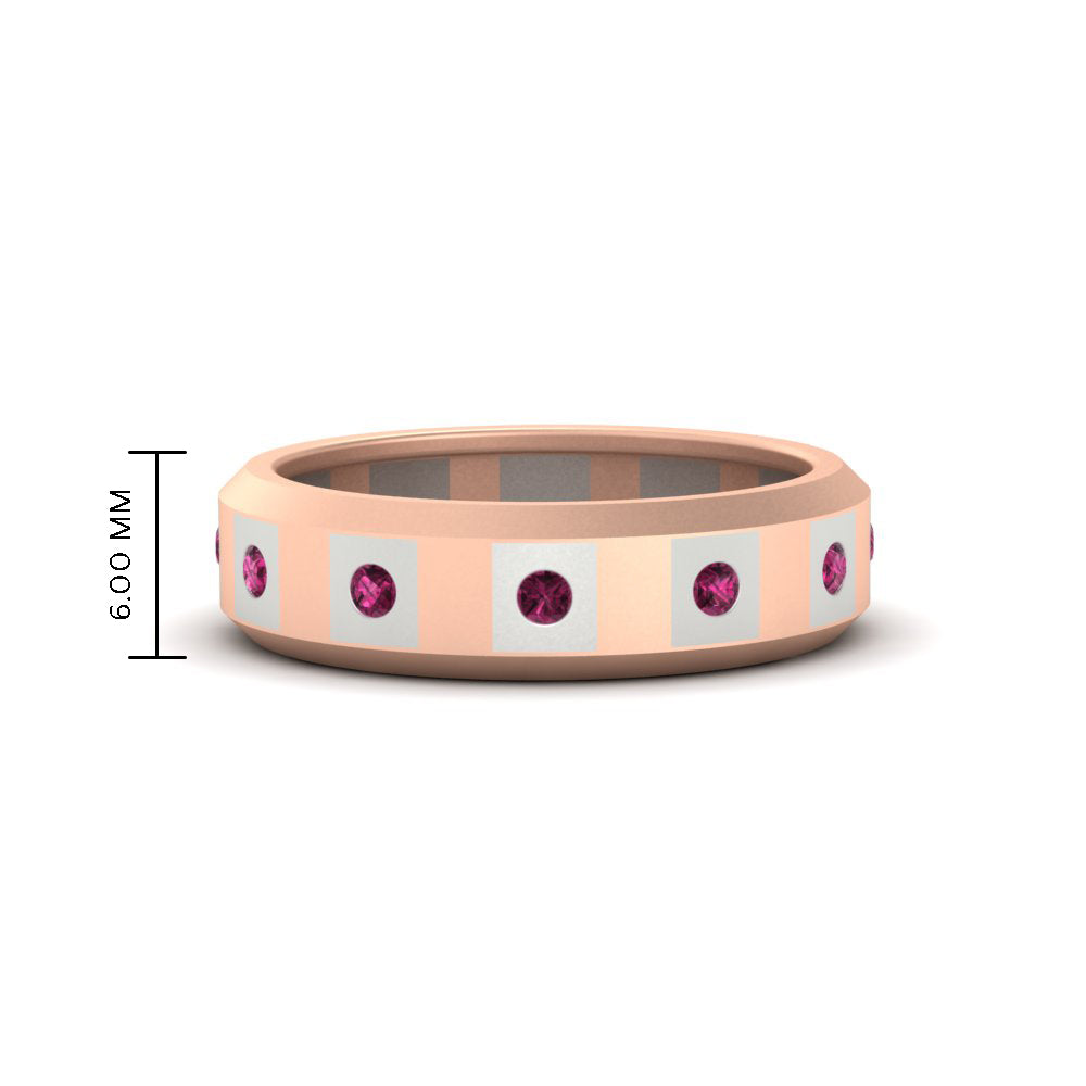 Bezel Round Mens Wedding Ring Fascinating Diamonds