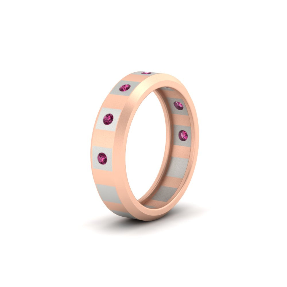 Bezel Round Mens Wedding Ring Fascinating Diamonds