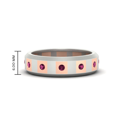 Bezel Round Mens Wedding Ring Fascinating Diamonds