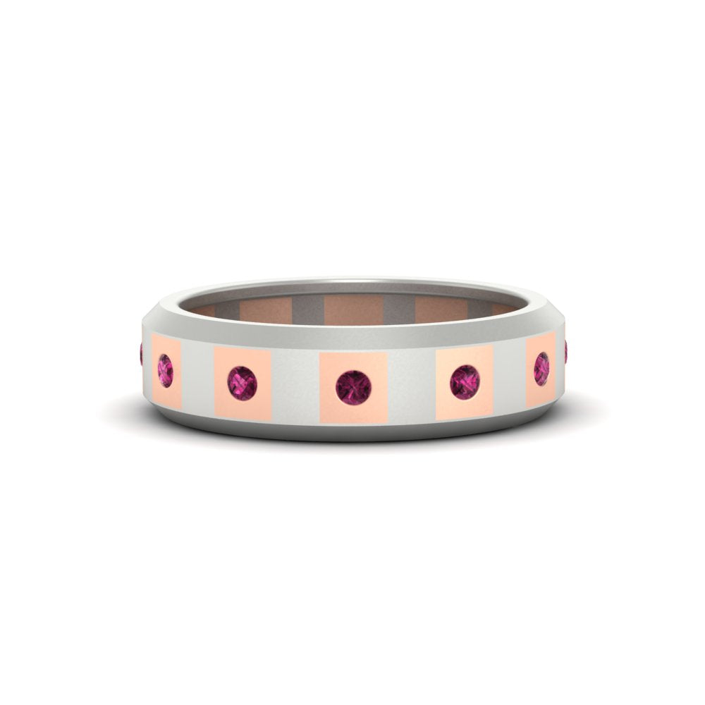 Bezel Round Mens Wedding Ring Fascinating Diamonds