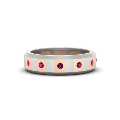 Bezel Round Mens Wedding Ring Fascinating Diamonds