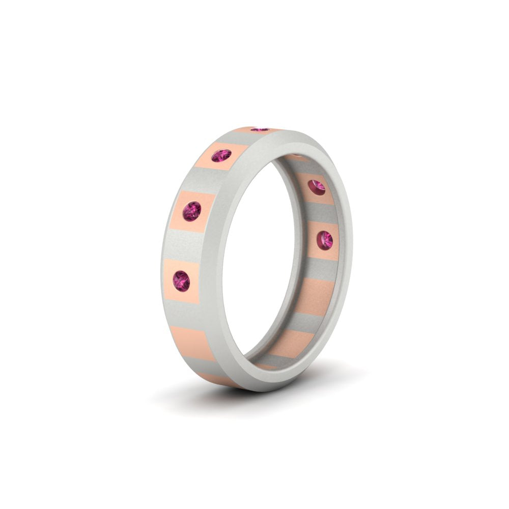 Bezel Round Mens Wedding Ring Fascinating Diamonds