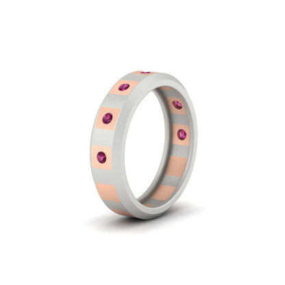Bezel Round Mens Wedding Ring Fascinating Diamonds