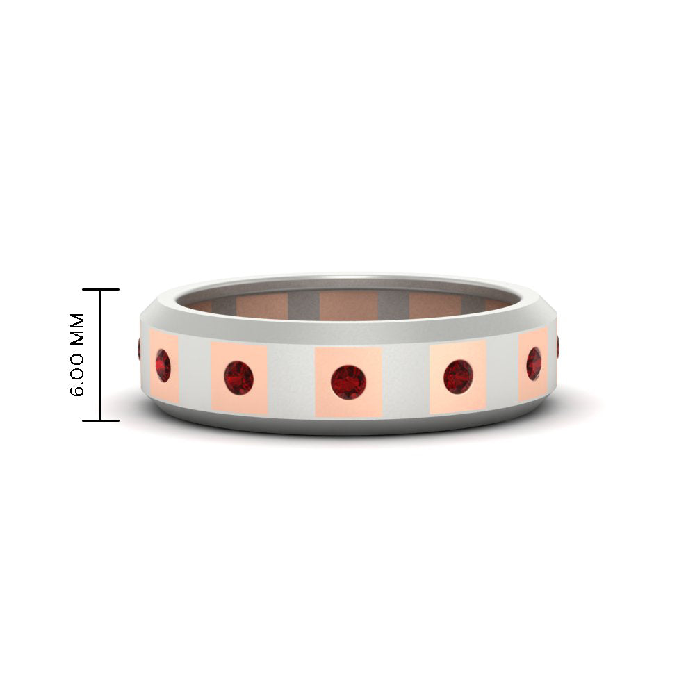 Bezel Round Mens Wedding Ring Fascinating Diamonds