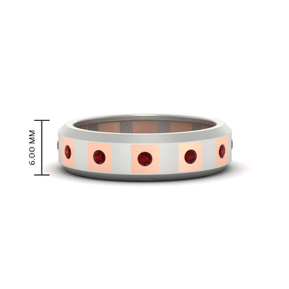 Bezel Round Mens Wedding Ring Fascinating Diamonds