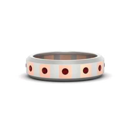Bezel Round Mens Wedding Ring Fascinating Diamonds
