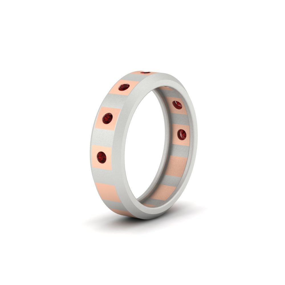 Bezel Round Mens Wedding Ring Fascinating Diamonds