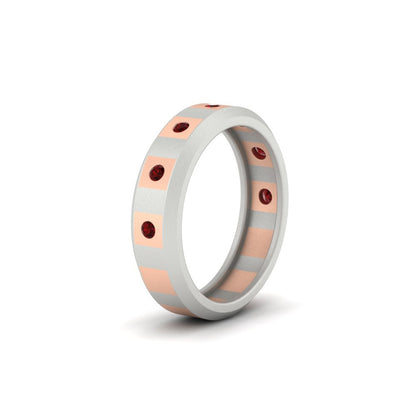 Bezel Round Mens Wedding Ring Fascinating Diamonds