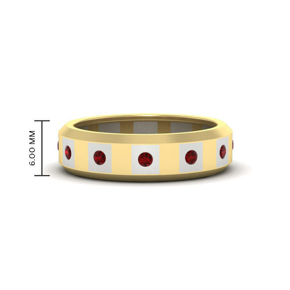 Bezel Round Mens Wedding Ring Fascinating Diamonds