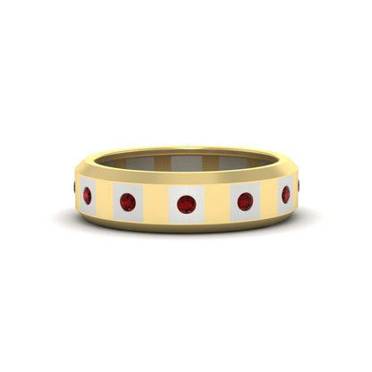 Bezel Round Mens Wedding Ring Fascinating Diamonds