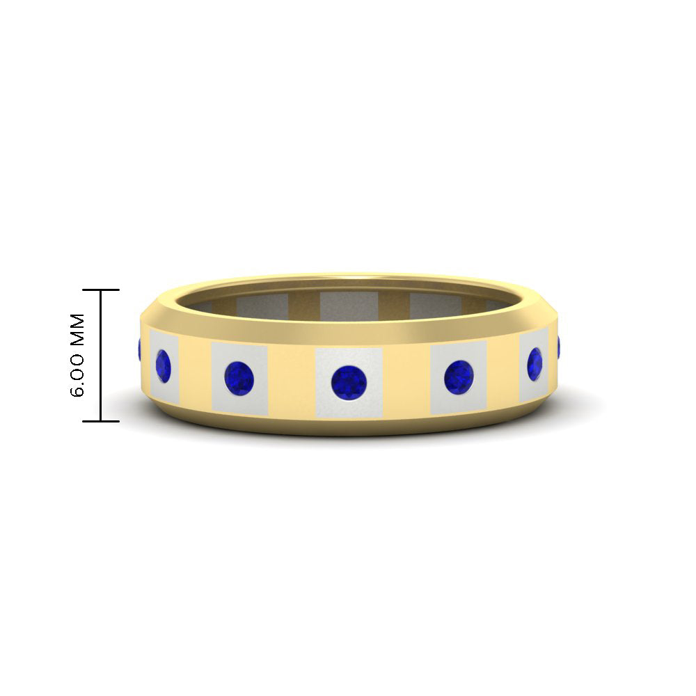 Bezel Round Mens Wedding Ring Fascinating Diamonds