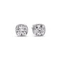 Bezel Set Cushion Diamond Stud Earrings Fascinating Diamonds