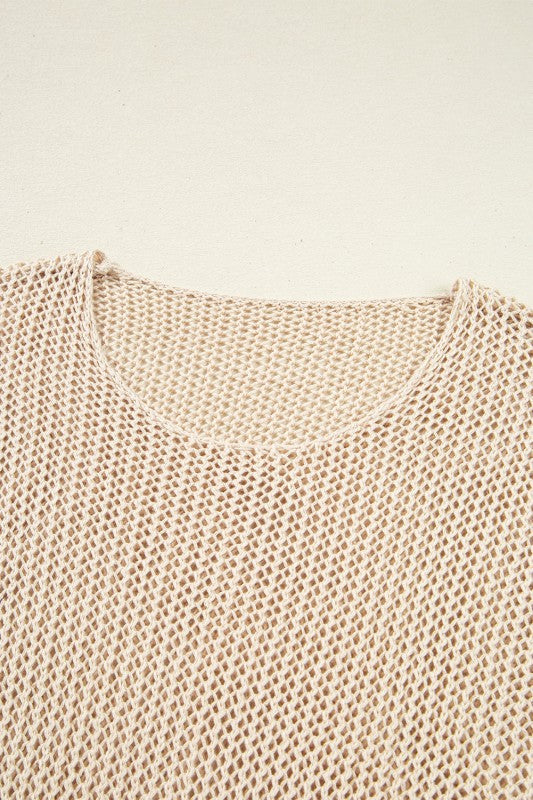 Solid Crochet Hollow-Out Sweater Shop Style & More | Fresh Looks, Everyday Deals & Free Shipping