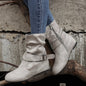 1.18inch Inner Height Increase Women's Short Boots with Flat Sole, Buckle Closure, Comfortable, Warm, and Lightweight, Women Shoes NovaCart