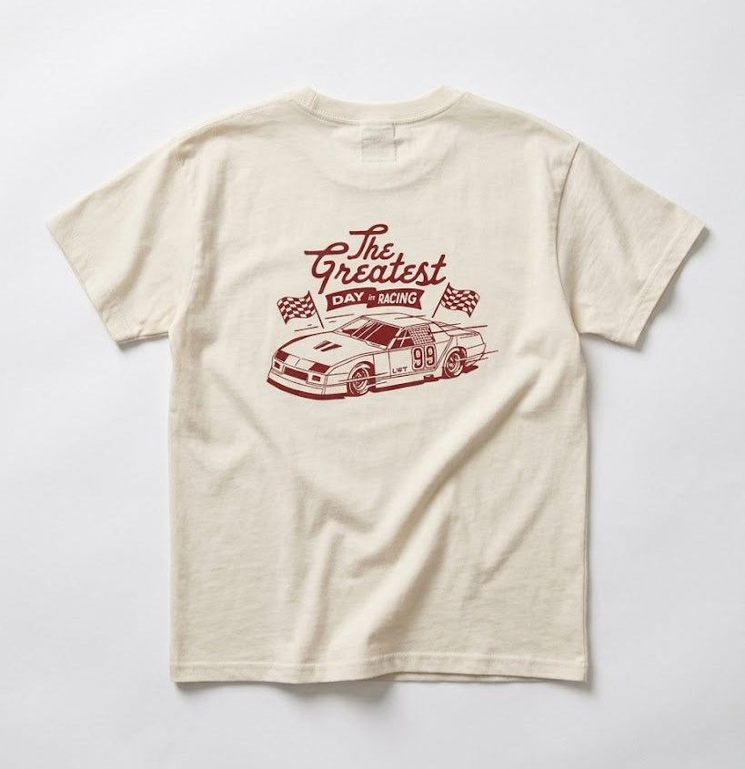 GREATEST DAY IN RACING TEE - CREAM LITTLE RAD THINGS