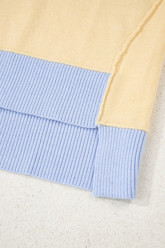 Stripe Colorblock Collared Drop Shoulder Sweater Shop Style & More | Fresh Looks, Everyday Deals & Free Shipping
