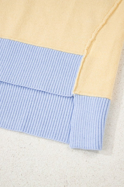 Stripe Colorblock Collared Drop Shoulder Sweater Shop Style & More | Fresh Looks, Everyday Deals & Free Shipping