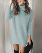Hollow Knit Sweater Dress