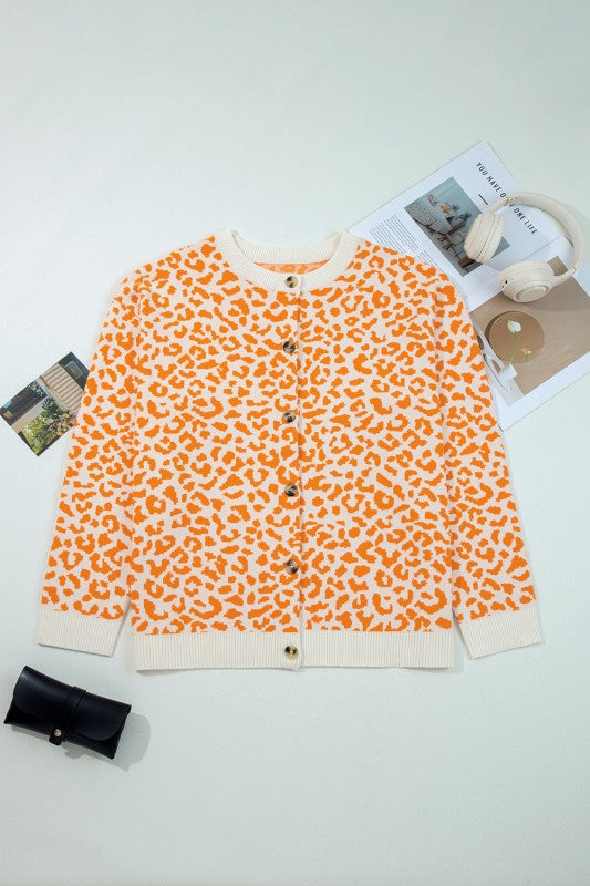 Leopard Drop Shoulder Chunky Cardigan Sweater Shop Style & More | Fresh Looks, Everyday Deals & Free Shipping