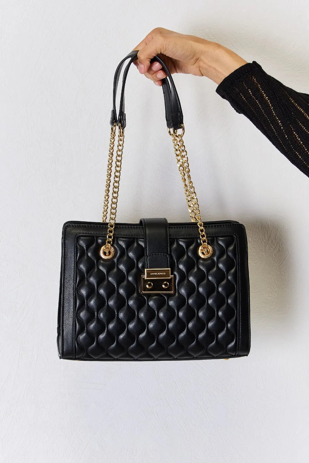 David Jones Quilted PU Leather Handbag New Era Fashion LLc