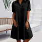 Fashion Personality Female Denim Solid Color Dress Grayceful LLC