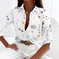 Women’s Stripe Print Long-Sleeve Blouse FitiqueFit