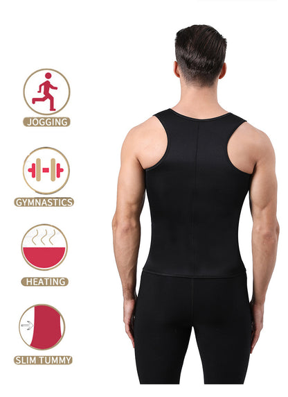 Men's Adjustable Compression Tank Top, Men's Waist Trainers NovaCart