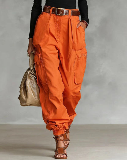 Women’s High-Waist Loose Fit Wide-Leg Casual Trousers FitiqueFit