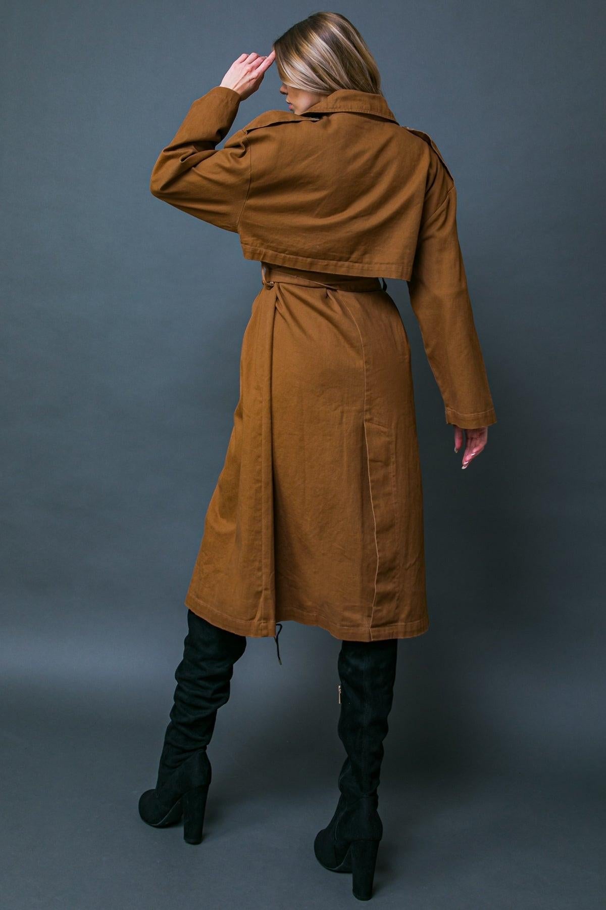 KEEPER OF MY HEART TWILL TRENCH COAT Flying Tomato