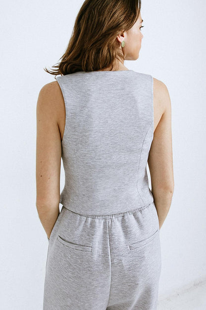 CALL MY LOVELY PONTI VEST Flying Tomato