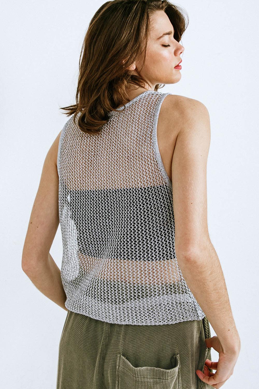 LOST IN THE WAVES WOVEN TANK TOP Flying Tomato