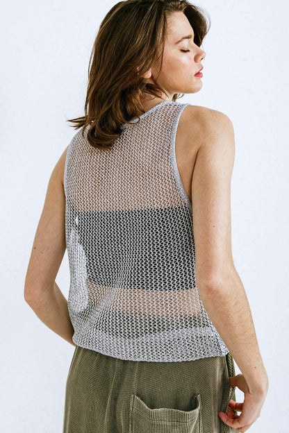LOST IN THE WAVES WOVEN TANK TOP Flying Tomato