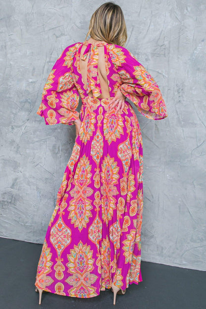 COVERED BY LOVE WOVEN MAXI DRESS Flying Tomato