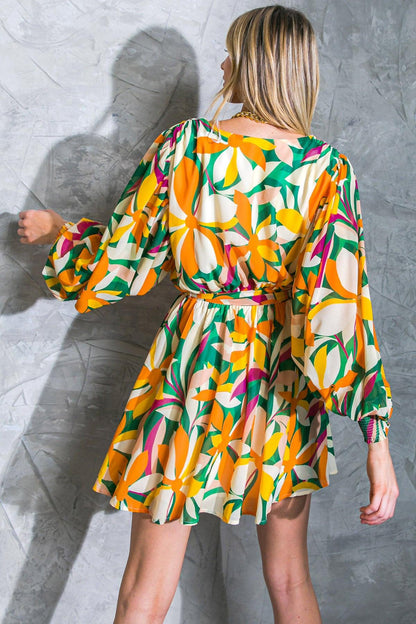DARING HEART WOVEN MINI DRESS Flying Tomato