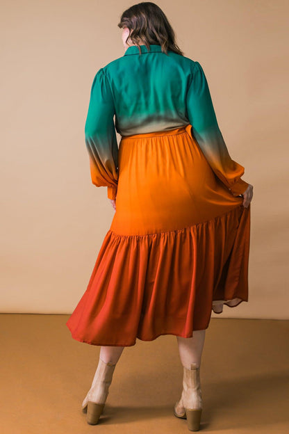 SHOW STOPPER WOVEN MIDI DRESS Flying Tomato