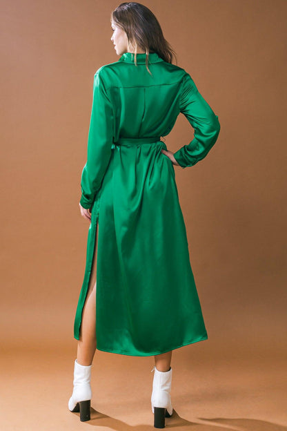 IT'S YOUR PLACE WOVEN MIDI DRESS Flying Tomato