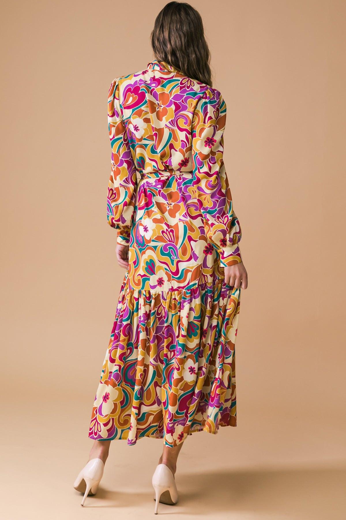 MY EYES ON YOU WOVEN MIDI DRESS Flying Tomato