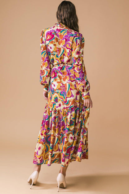 MY EYES ON YOU WOVEN MIDI DRESS Flying Tomato