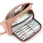 Big Storage Large Capacity Pencil Case Kids Pencil Bag For Students Vintage Grid Print Fabric Stationary Bag School Supply Stevvex