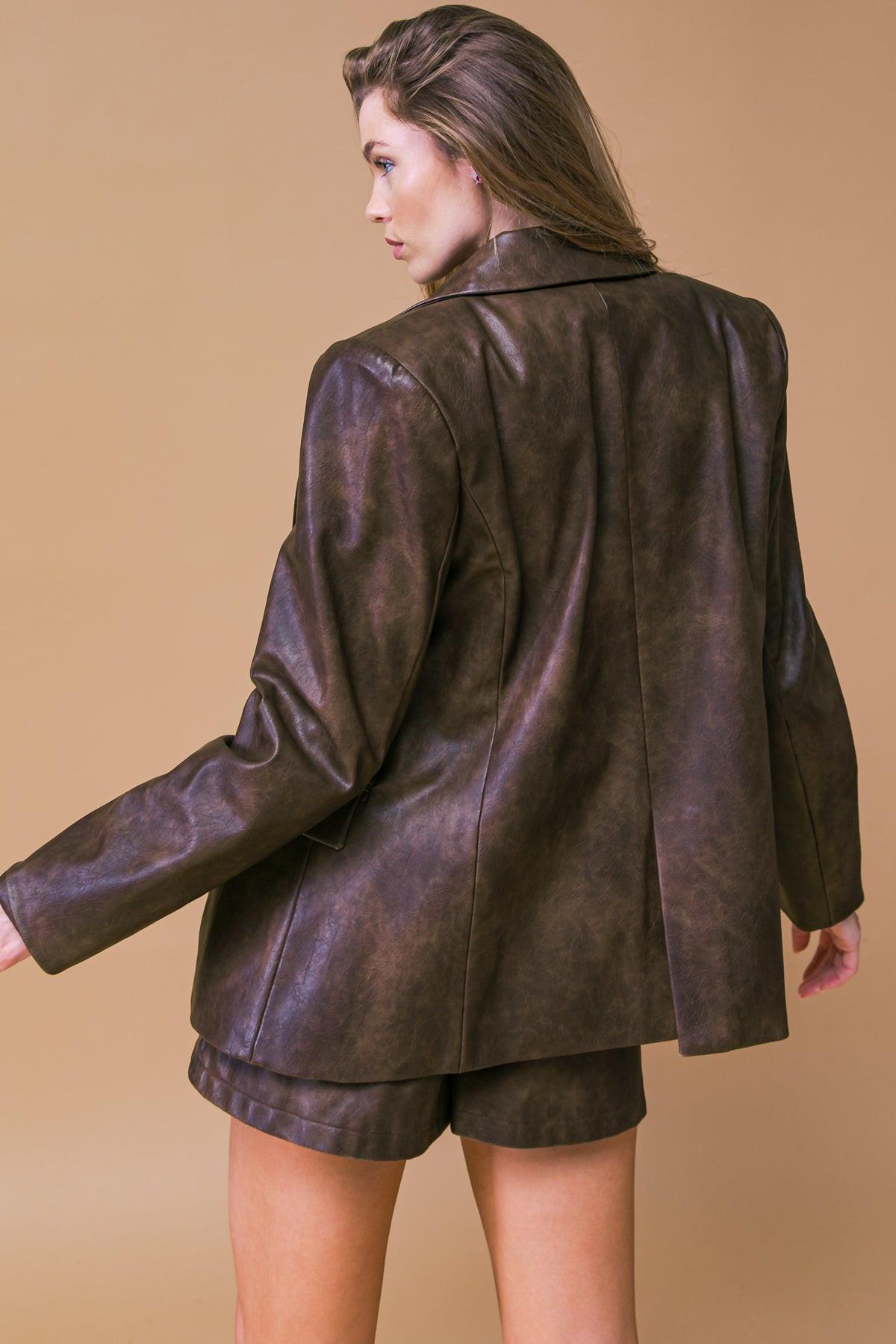 EXCEPTIONAL LOOK FAUX BLAZER Flying Tomato