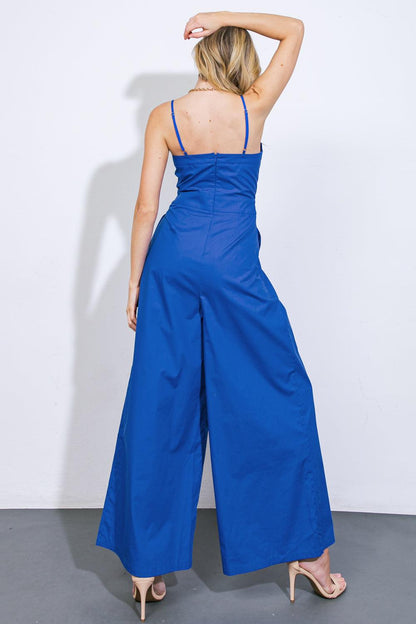 A BEAUTIFUL FEELING WOVEN JUMPSUIT Flying Tomato