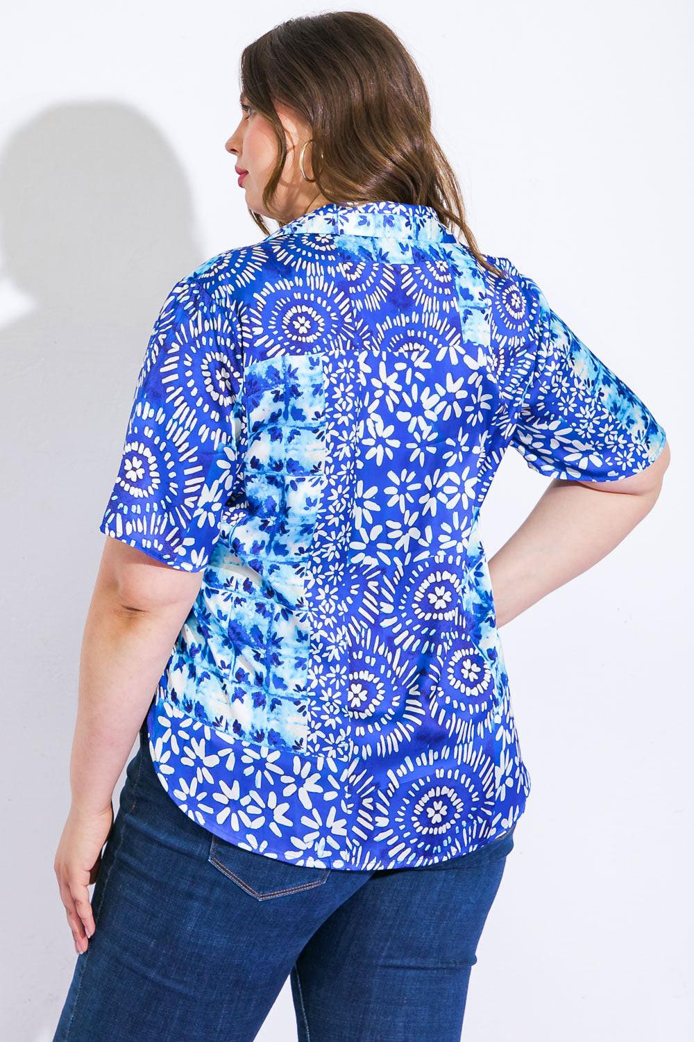 BEAUTIFUL BORDERS WOVEN TOP Flying Tomato