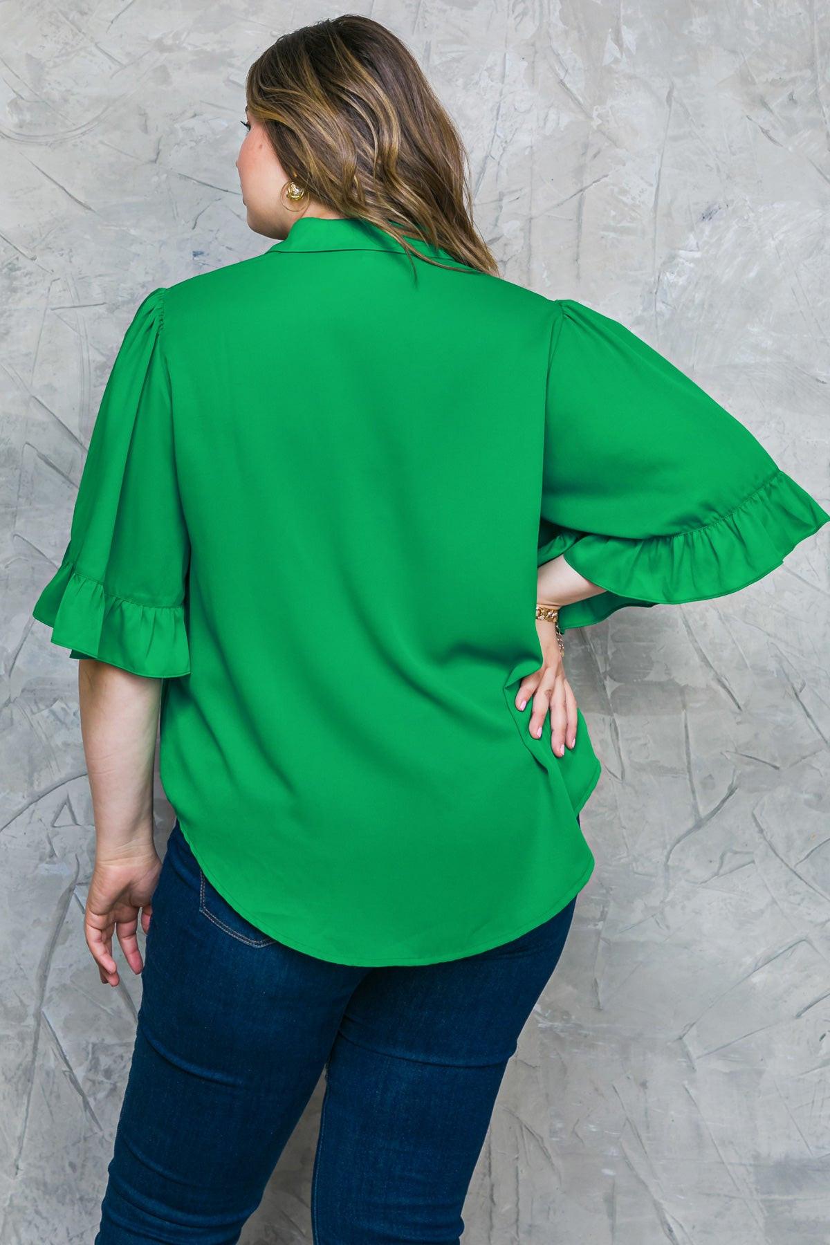 BACK TO BUSINESS WOVEN TOP Flying Tomato