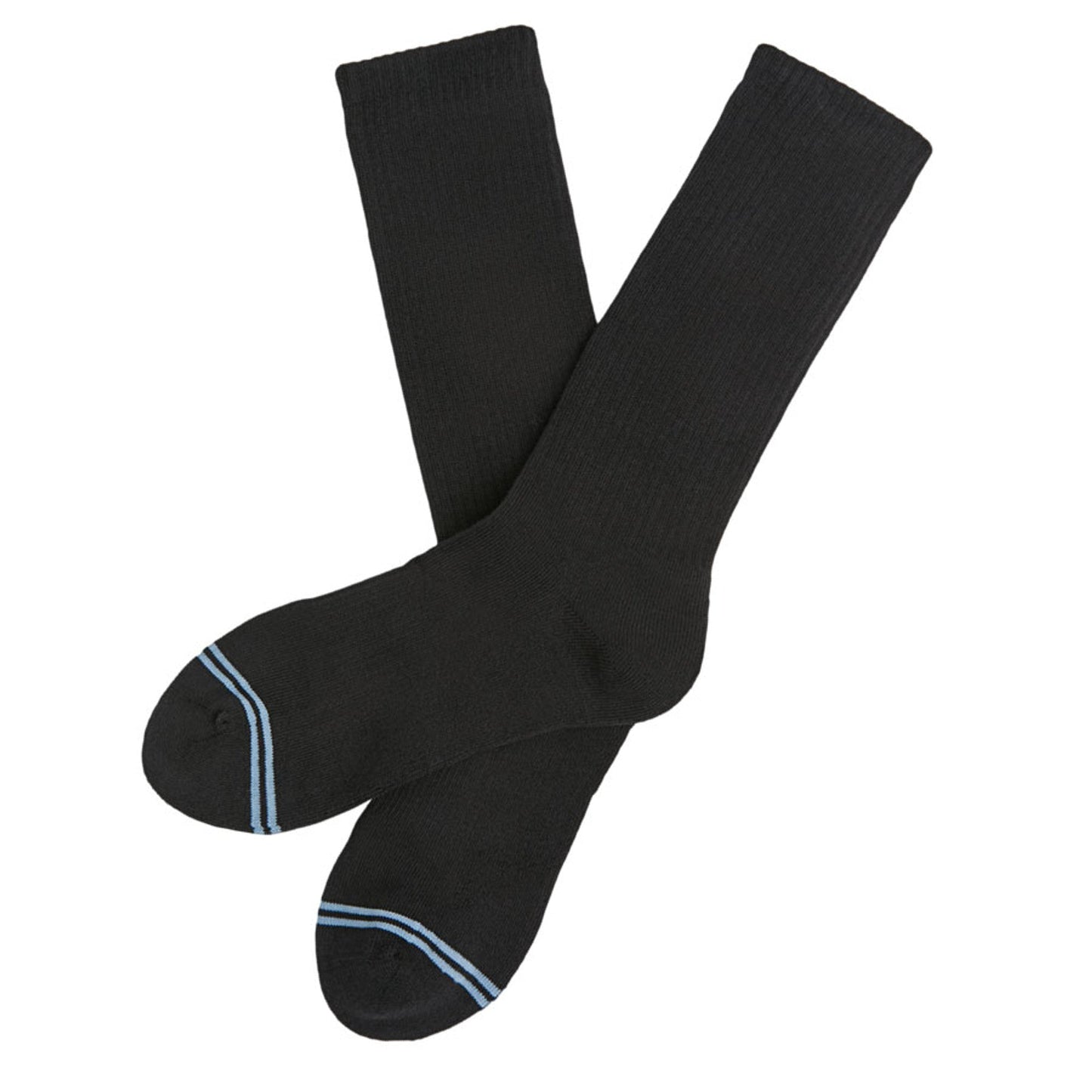 Black Casual Crew Socks 6-Pack DeadSoxy