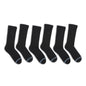 Black Casual Crew Socks 6-Pack DeadSoxy