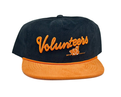 Black Corduroy Slanted Volunteers Bad Day Hat Co